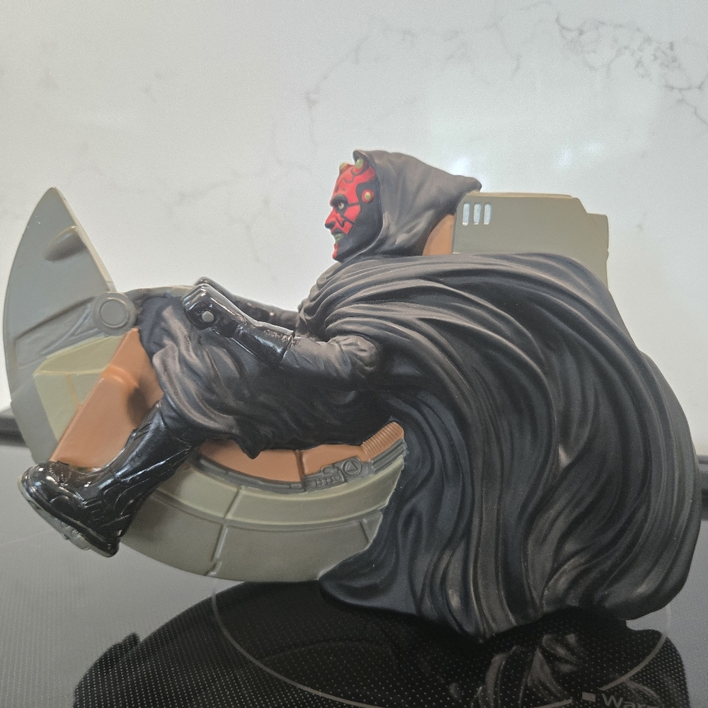 1999 Star Wars Darth Maul on Sith Speeder Coin Bank Vintage - Picture 3 of 5